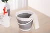 5L Portable Retractable Outdoor Water Storage Plastic Bucket  Collapsible plastic bucket with lid with handle
