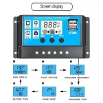 5V 12V 24V Solar Controller 20A Solar Panel Intelligent Solar Regulator With LCD Display