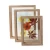 Import 5x7 6x8 8x10 11x14 double sided glass wooden photo frame with plexiglass from China