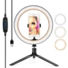 6 8 10 12 Inch tiktok video Live Broadcast LED Ring Light With Tripod Stand Cell Phone Holder