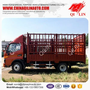 6 meters length light duty livestock lorry truck