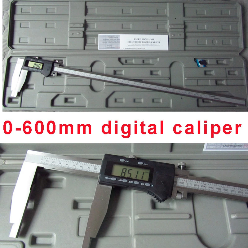 600MM 24inch Digital Caliper 0-600mm Heavy duty digital vernier caliper gauge with nib jaws
