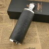 6oz,8oz,10oz Hot Selling Cylindrical Stainless Steel Hip Flask With Leather Covering