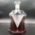 Import 750ml 1000ml whiskey wine decanter set with wooden base from China