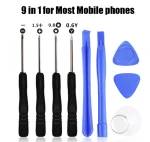 8 in 1 9in1 Disassemble Tools Mobile Phone Repair Tools Kit Smartphone Screwdriver Opening Pry Set Hand Tools For iPhone