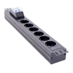 8 Way Power Distribution Unit PDU Socket Germany Style 2P Air Switch Element Socket