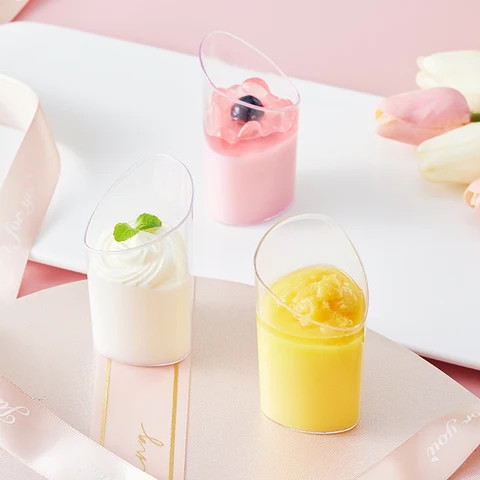 80 ml min plastic dessert mousse cup ice cream cups