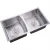 Import 8143 big nano gold 304 double bowls kitchen stainless steel kitchen wash basin sink undermount sinks from China