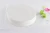 Import 8.5" inch ceramic cheap white wide rim lip round edge dessert porcelain salad appetizer seafood factory christmas salad plate from China