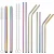 Import 8.5 inch Colorful Titanium Metal Drinking Straw for bar party cocktail from China