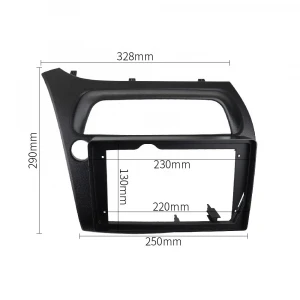 9 INCH Radio Fascia for HONDA CIVIC 2005 LHD EUROPEAN Stereo GPS DVD Player Install Panel Face Plate Dash Mount kit Frame Bezel