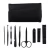 Import 9 PCS Stainless Steel Manicure Pedicure Set Nail Clippers Set/Grooming Kit/ Nail Tools, PU Leather Case from China