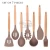 Import 9 pieces brown silicone kitchen utensils food grade  kitchen utensil silicon cooking tool set from China