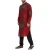 Import 9199 Muslim fashion Men Islamic Kaftan Long Sleeve Stand Collar Plaid Vintage Casual Robes Streetwear Cotton Caftan Jubba Thobe from China