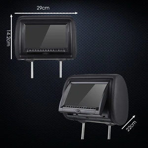 9&#39;&#39; digital screen car headrest dvd player monitor with MP5, FM, IR, 32 bit game functions