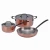 Import AAA new black PVD tri-ply induction frying pan copper cookware india from China