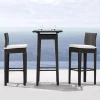 All aluminum garden patio bar chair with bar dining table for sale