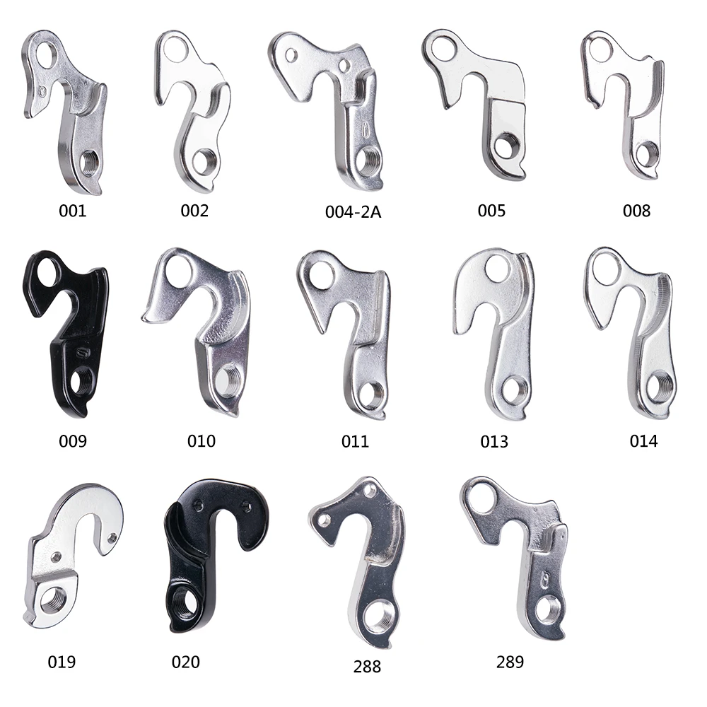 Aluminum Alloy Cycling Road Bicycle Mountain Bike Frame MTB Gear Rear Derailleur Hanger Dropout Frame Tail Hook With Free Screws