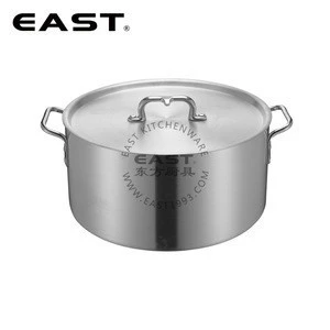 Aluminum commercial cooking pot stock pot short type
