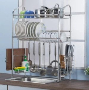 Amazon Ebay Hot Selling Kitchen Stainless Steel Wall Mounted Dish Rack