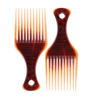 Amazon Hot Sale Afro Pick Pik Comb African American Hair Brush Wide Tooth Combs Hair Afro Comb Pick Comb Styling Tool