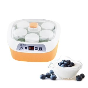 Amazon hot sale Food grade Cheap Home use 1.2L Yoghurt Maker Machine With 6 Glass Jars
