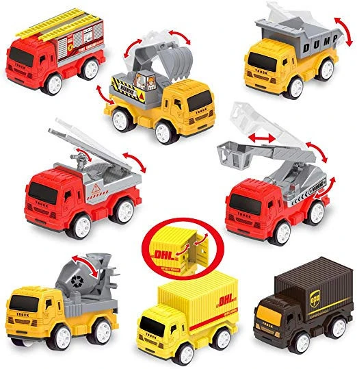 Amazon Hot sell Engineering Construction Vehicles Toys with Play Mat for kid