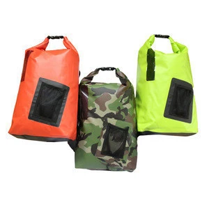 Amazon Hot Selling PVC Backpack Waterproof Dry Bag with Shoulders Fit for European and US Market