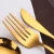 Import Amazon Top Seller 2020 4 Piece SS Cutlery Set Rose Gold Metal Flatware Set Gold Black Stainless Steel Cutlery from China