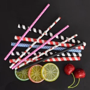 amazon top seller approved paper straw biodegradable striped paper straw for drink, bar accessories, wedding, party