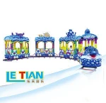 amusement park trains electric mall track lumbering trains