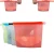 Import Anti bacteria safe vacuum food reusable silicone storage bag from China