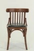 Antique style leather seat wood dining chair/restaurant chair(CH-285)