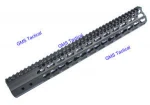 AR15/M16 15 inch super slim cabine length 7 sides keymod scope accessories handguard mount