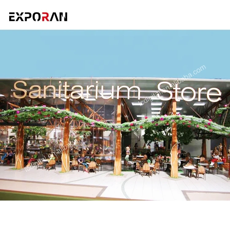 Architectural model of scene atmosphere proportion of American shopping supermarket