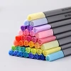 Art marker Water based pigment fine pen set fineliner pen for adult student calligraphy tips color pen 24 colors stationery