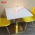 Import artificial marble restaurant cafe bistro table and chair sets from China