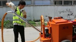 Asphalt road crack sealing machine with 100L hot melt kettle(JHG-100)