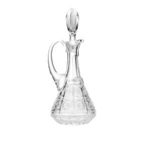 Aurum Crystal AU50356, 16 Oz Crystal Decanter with Stopper, Clear Elegant Wine/Water Carafe w/ Lid