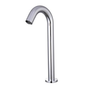 Auto basin faucets Deck Mounted Automatic Touchless Sensor Faucet, Polished Chrome Brass for Bathroom