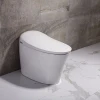 Auto flush striped glitter bidet toilet with dual nozzle