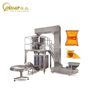 Automatic Frozen french fries tofu rasgulla fish ball packing packaging machine with conveyor