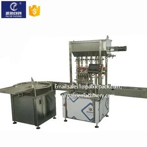 Automatic linear type oil filling capping machine and gel capsule filling machine  in plastic/glass bottle