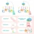 Import Baby Musical Crib Mobile With Projector And Music Box Bed Bell Multifunction Baby Early Education Remote Control Hanging Rattles from China