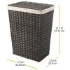 Baby Synthetic Rattan Laundry Hamper With Lid