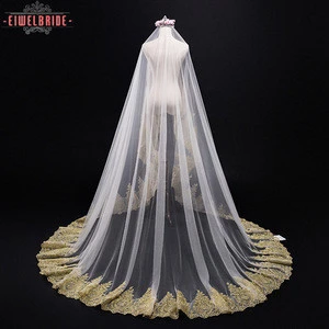 Beautiful Long White Lace Wedding Veil