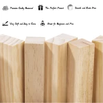 Beautifully handcrafted creative mix 12pcs pine wood whittler carving blocks wood craft products
