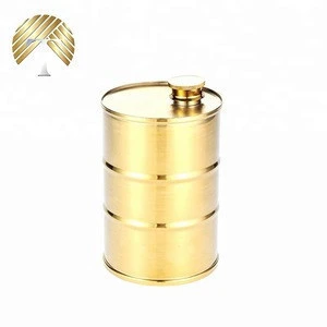 Beautifully Supplied Oil Barrel Shape Hip Flask