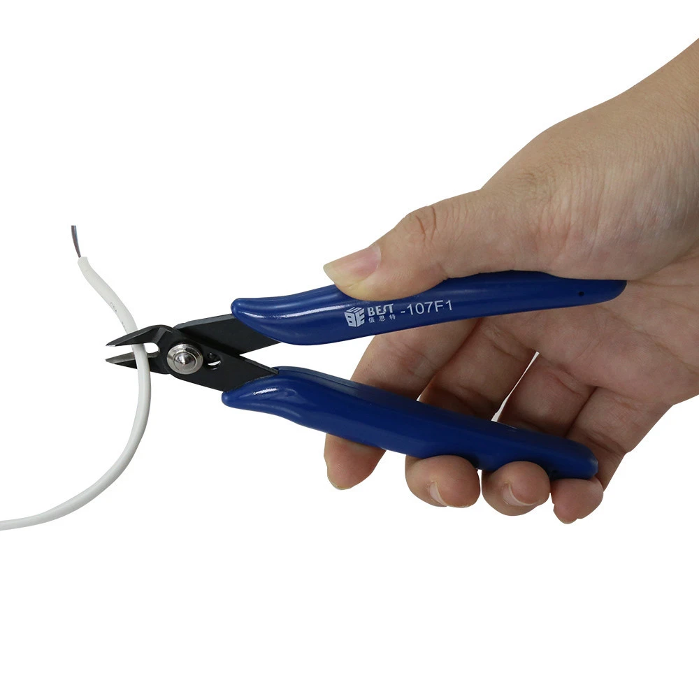 BEST-107F1 Wire Cable Plastic Cutter Side Flush Cutting Pliers