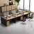 Import Best price T shaped wood office cubicle melamine partition desk office cubicle workstations computer table from China
